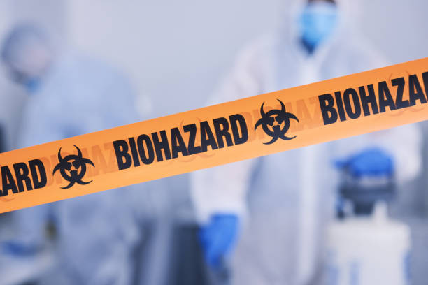 Professional Biohazard Cleanup technician working in Henderson, TX